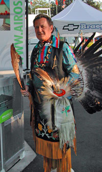 Jim DeNomie Ready to Dance at the Millwaukee Indian Summer Festival