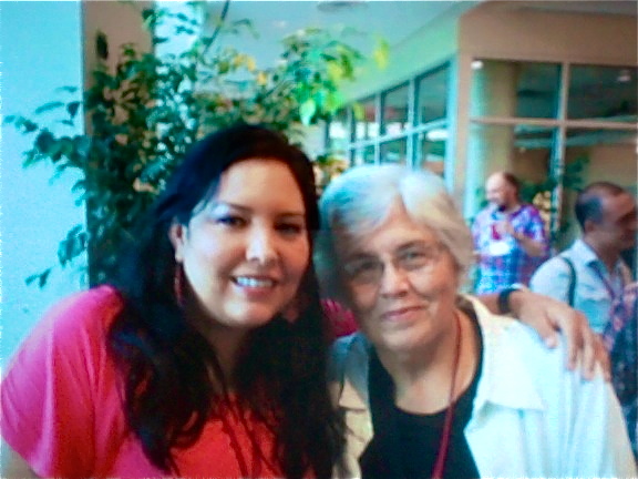 Lourdes Portillo and I at the opening night reception.